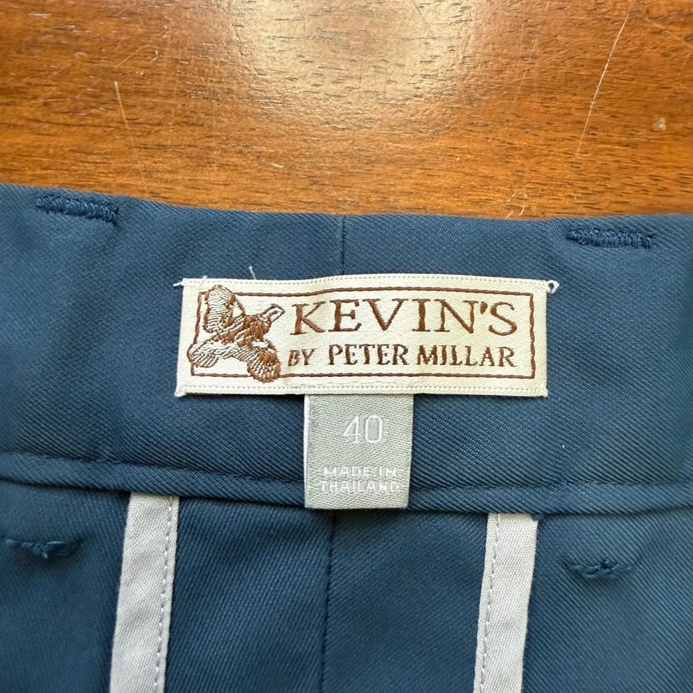 Kevin's by Peter‎ Millar Salem Performance Shorts Mens 40 Blue Golf Tech Flat